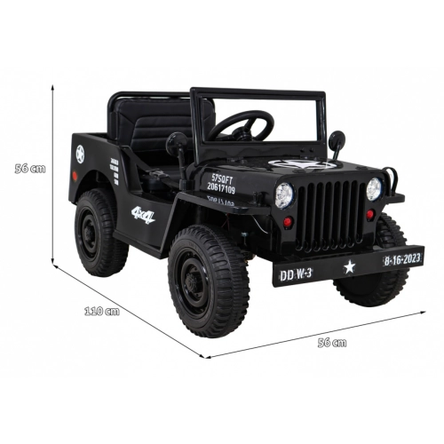 Jeep Wojskowy Retro Pojazd na akumulator JH-103